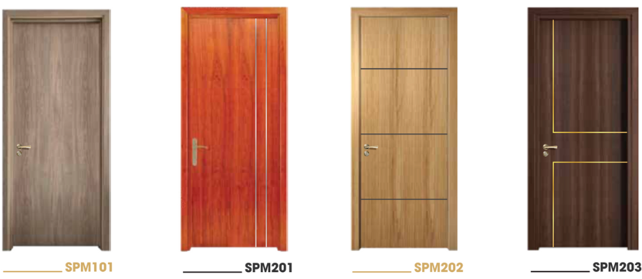 Màu sắc và mẫu mã cửa gỗ chống cháy Huge 1